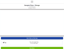 Tablet Screenshot of georgiospizzachicago.com